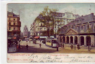 Frankfurt am Main alte Strassenbahn 1903
