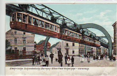 Elberfeld-Barmen-Vohwinkel, Wuppertal ,Schwebebahn ca 1900