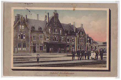 Ritschenhausen , Bahnhof , Thüringen 1915