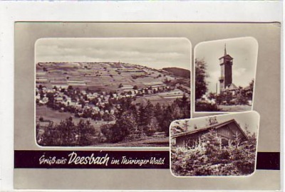 Dessbach Thüringen bei Nauhaus am Rennweg 1965