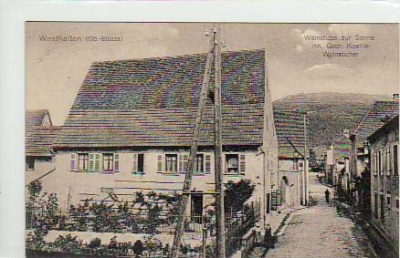 Westhalten Elsass Weinstube zur Sonne Frankreich ca 1910