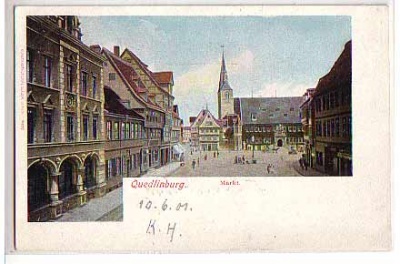 Quedlinburg Harz ,Markt 1901