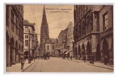 Münster in Westfalen Lambertkirche 1924
