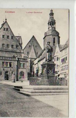 Lutherstadt Eisleben Luther Denkmal ca 1910