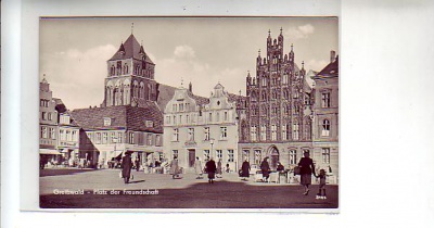 Greifswald Platz der Freundschaft 1960