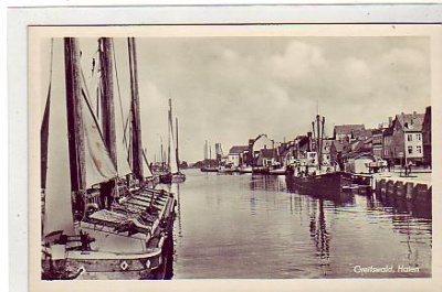 Greifswald Hafen,Schiffe ca 1950