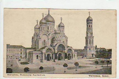 Warszawa Warschau Polen Russische Kirche 1917