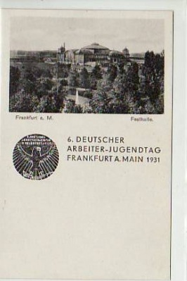 Frankfurt am Main Arbeiter-Jugendtag Anlaß AK 1931