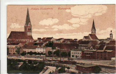 Anklam Kirche , Eisenbahn 1914