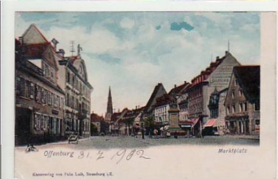 Offenburg Marktplatz 1902