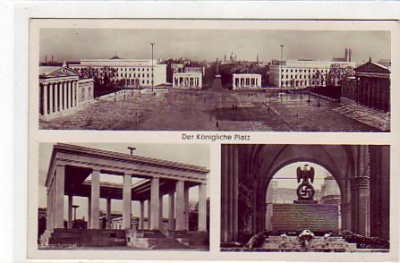 München ,alte Ansichtskarten ,Der Königliche Platz 1936