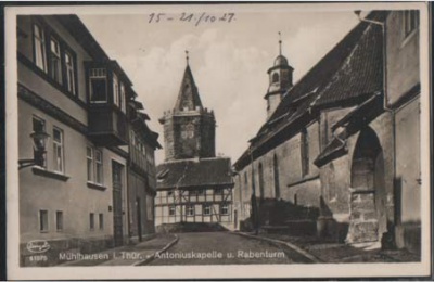 Mühlhausen Thüringen Antoniuskapelle Rabenturm