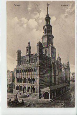 Posen Polen Rathaus 1914