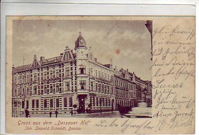 Dessau Hotel Dessauer Hof 1902