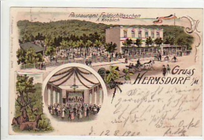 Berlin Hermsdorf-Reinickendorf Friedläder Litho 1900
