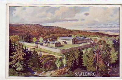 Saalburg bei Bad Homburg , Känstlerkarte