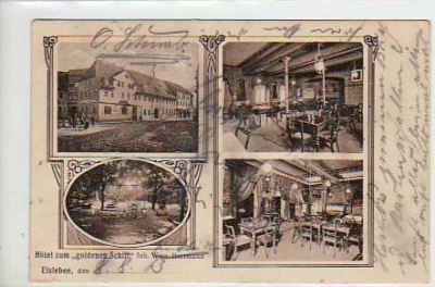 Lutherstadt Eisleben Hotel zum goldenen Schiff 1913