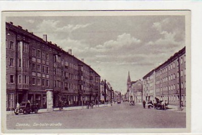 Dessau Zerbsterstraße Litfaßsäule 1954