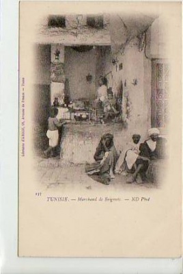 Tunis Tunesien Marchand de Beignets ca 1900