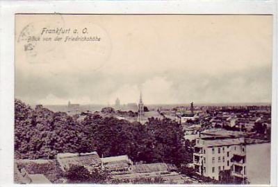 Frankfurt an der Oder von der Friedrichshöhe 1908
