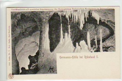 Rübeland im Harz Hermannshöhle von innen ca 1900