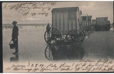 Norderney Herrenbad Strand 1904
