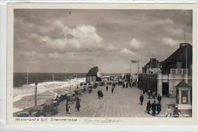 Nordseebad Westerland auf Sylt Strandterrasse 1928