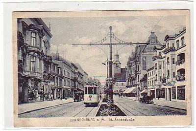 Brandenburg an der Havel alte Strassenbahn 1917