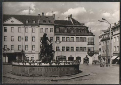 Gera Simsonbrunnen am Markt ca 1971