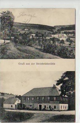 Frauenstein Erzgebirge Steinbrückmühle 1914