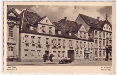 Offenburg mit altem Auto