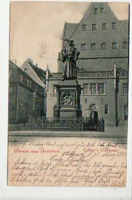 Lutherstadt Eisleben Luther Denkmal 1900