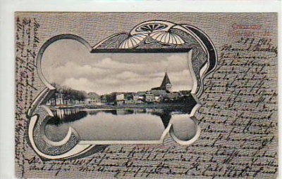 Schwaan in Mecklenburg Jugendstil AK 1902