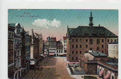 Posen Polen Alter Markt 1915