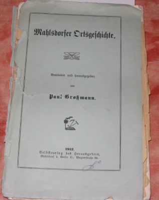 Berlin-Mahlsdorf-Lichtenberg Orts-Chronik 1912,Buch