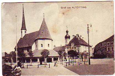 Altötting , alte Ansichtskarten von Bayern ,1929