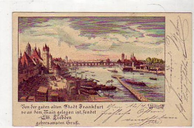 Frankfurt am Main Anno 1646 ,AK von 1900
