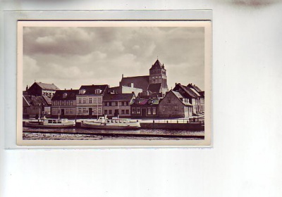 Greifswald mit Motorschiff 1954