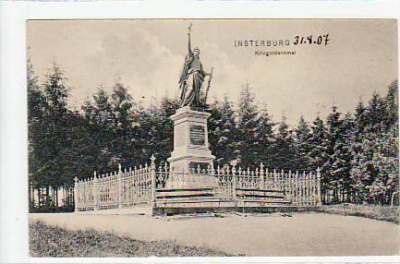 Insterburg Ostpreussen Kriegerdenkmal 1907